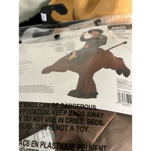 Inflatable Bull Rider Animal Rodeo Suit Yourself Fancy Dress Halloween Costume - Picture 4 of 5